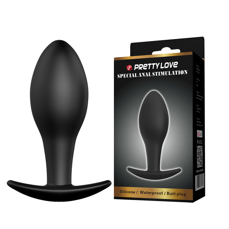    Pretty Love Special Anal Stimulation Butt Plug Black, 8,5  3,1 