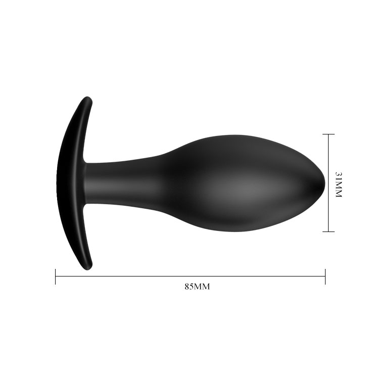    Pretty Love Special Anal Stimulation Butt Plug Black, 8,5  3,1 