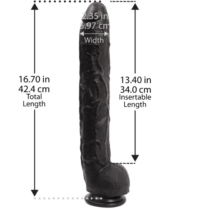  Doc Johnson Dick Rambone Cock Black,  6 ,  42 ,  