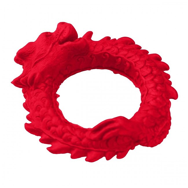   Creature Cocks Rise of the Dragon Silicone Penis Ring — Red