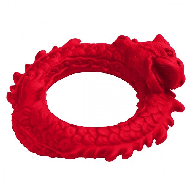   Creature Cocks Rise of the Dragon Silicone Penis Ring — Red