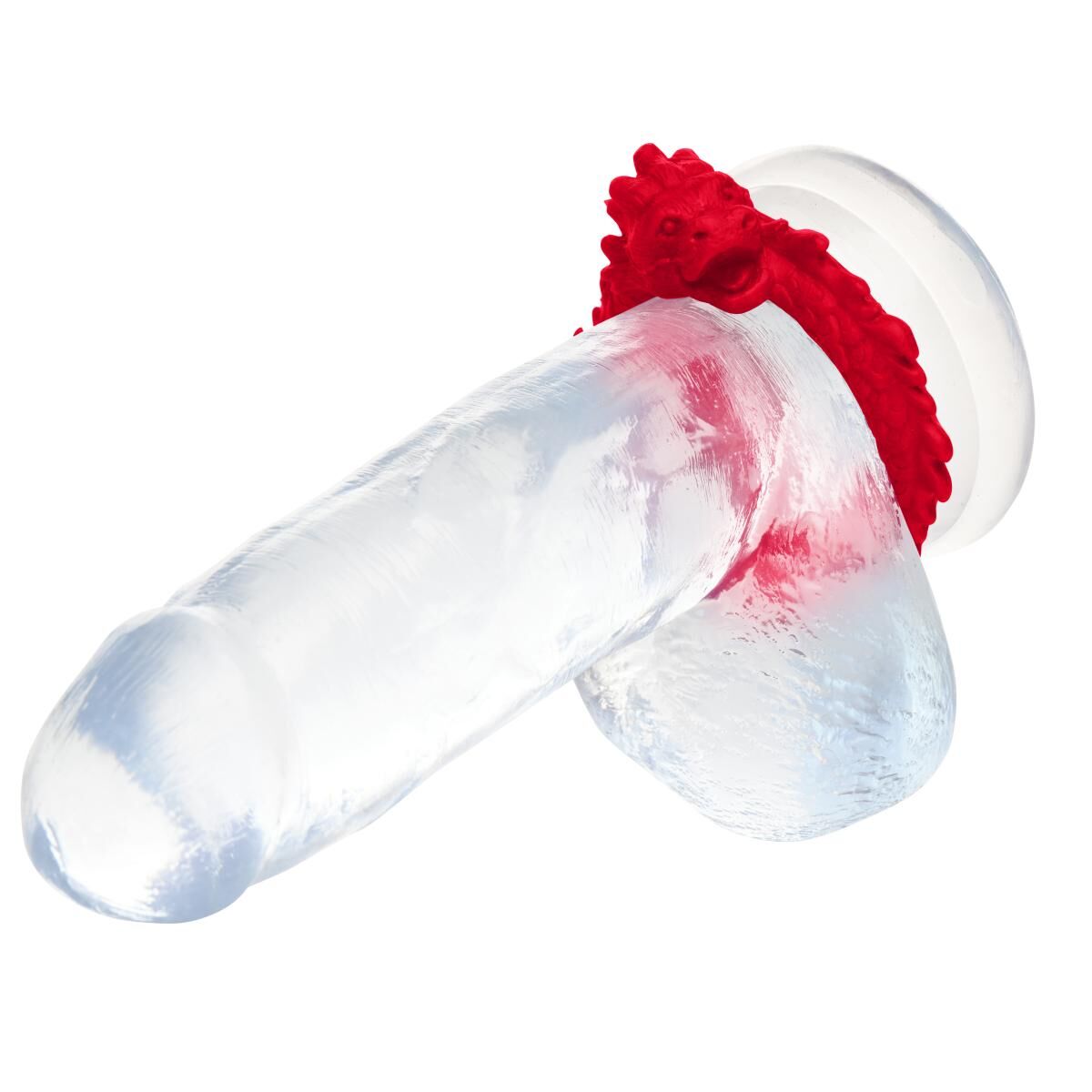   Creature Cocks Rise of the Dragon Silicone Penis Ring — Red