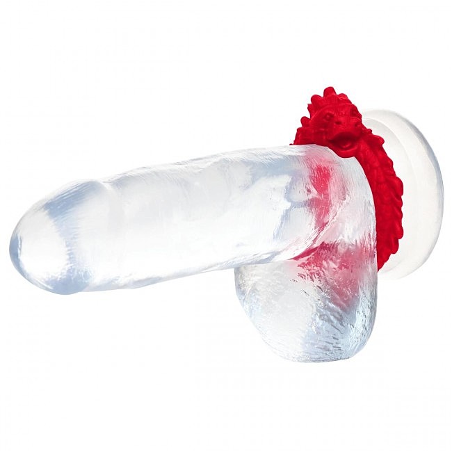   Creature Cocks Rise of the Dragon Silicone Penis Ring — Red