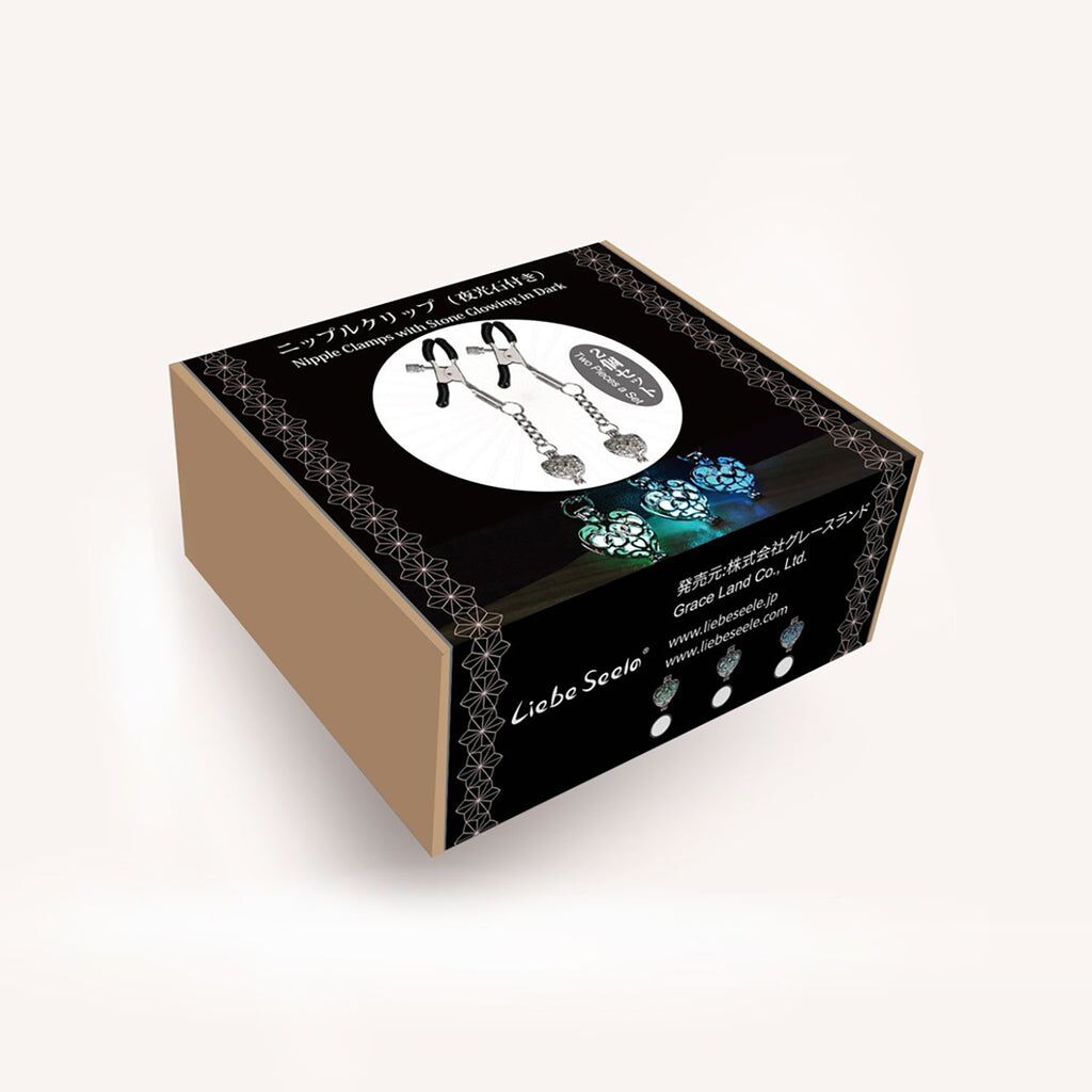    Liebe Seele Glow-in-dark Nipple Clamps Light Blue