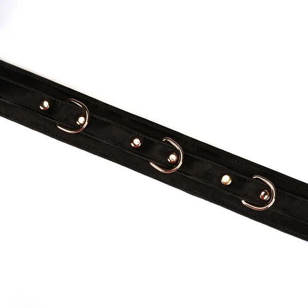    Liebe Seele Boudoir Amor Collar with Leash Black