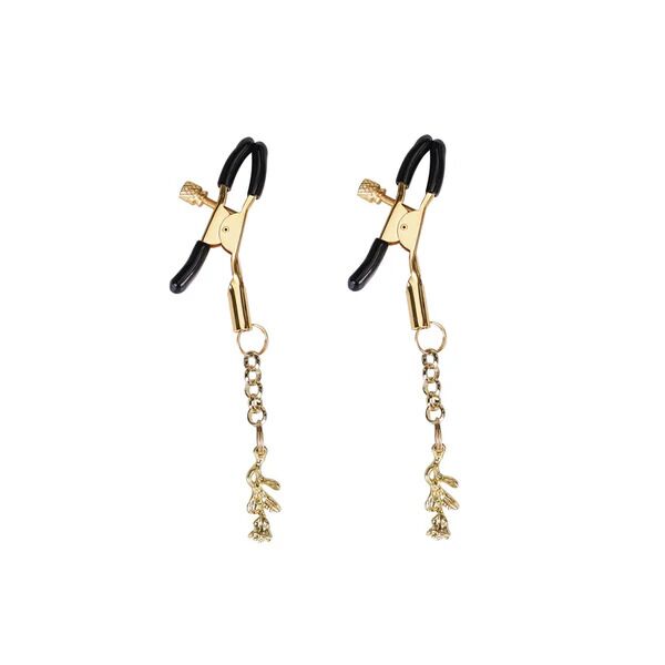    Liebe Seele Rose Pendant Nipple Clamps Gold