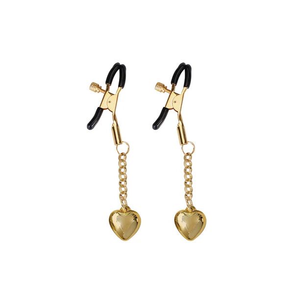    Liebe Seele Solid Heart Nipple Clamps Gold