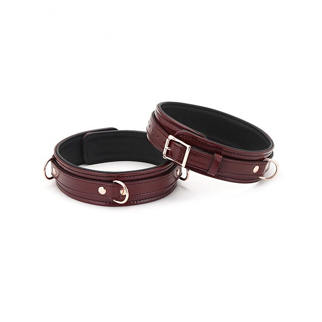   Liebe Seele Wine Red Thigh Cuffs