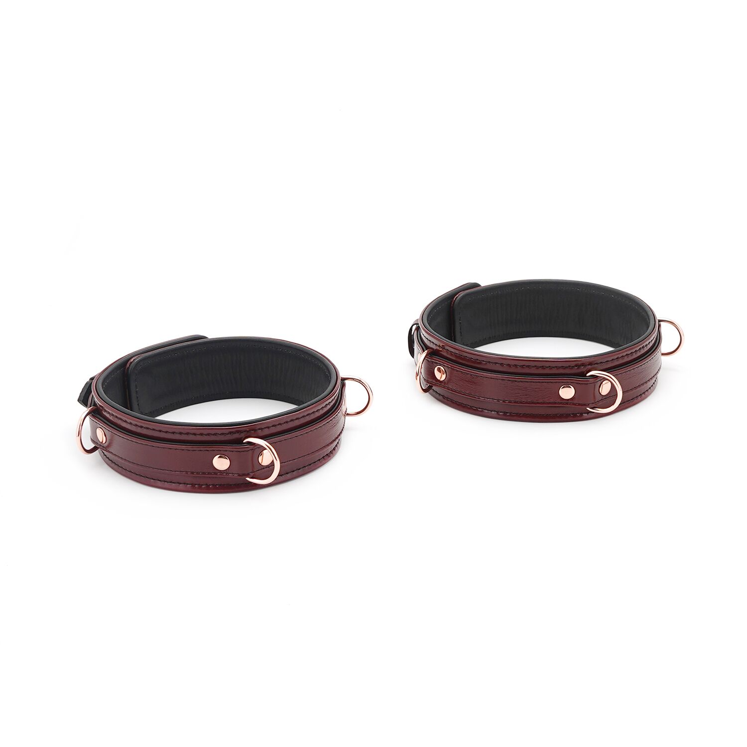    Liebe Seele Wine Red Thigh Cuffs