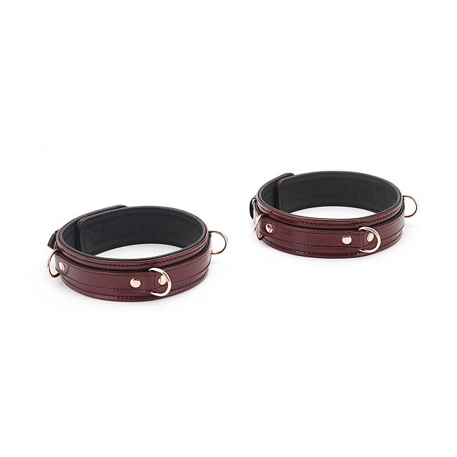    Liebe Seele Wine Red Thigh Cuffs