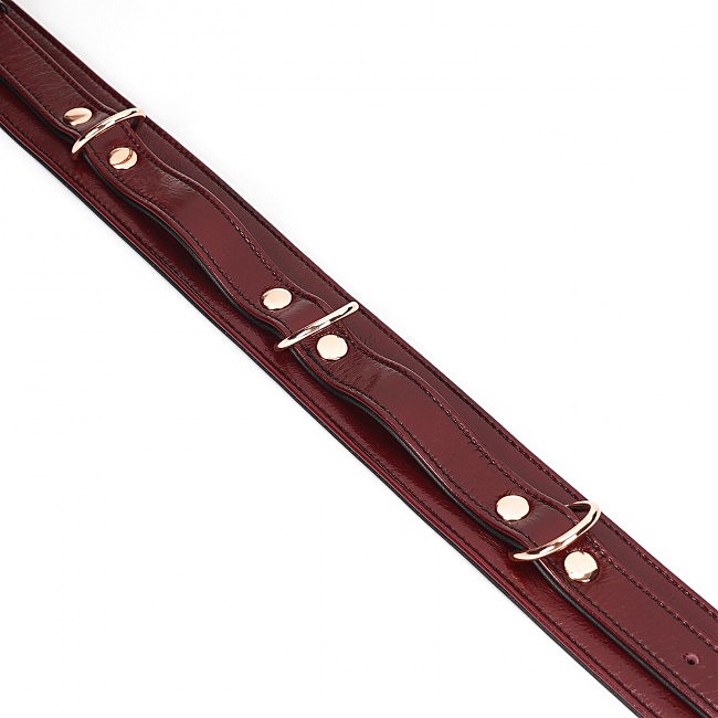    Liebe Seele Wine Red Thigh Cuffs