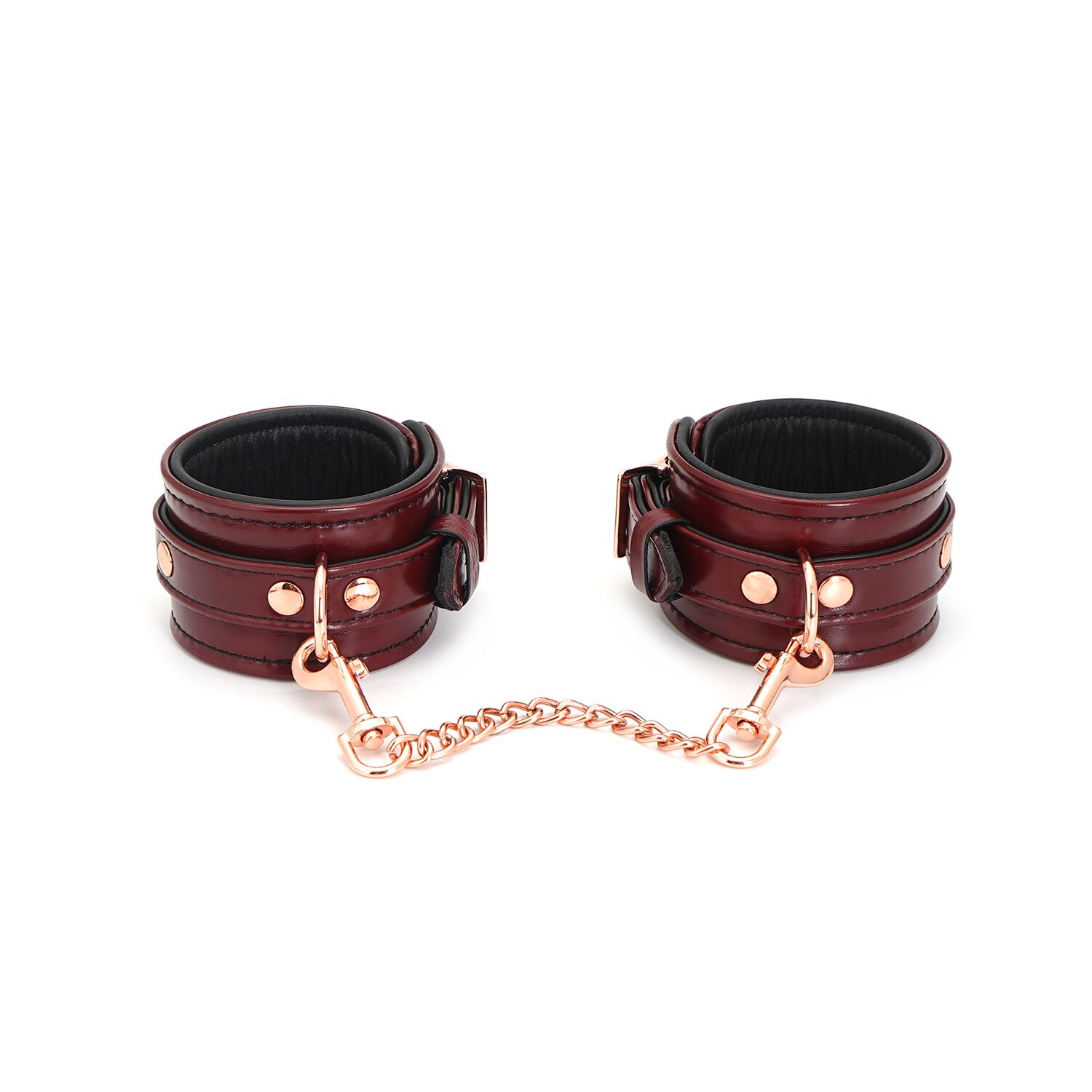   Liebe Seele Wine Red Ankle Cuffs,  -