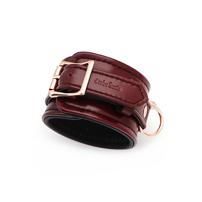   Liebe Seele Wine Red Ankle Cuffs,  -