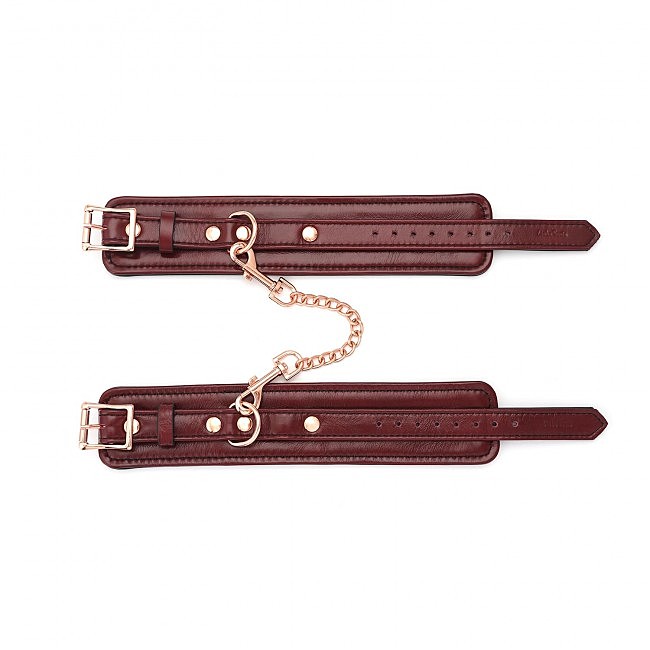   Liebe Seele Wine Red Ankle Cuffs,  -