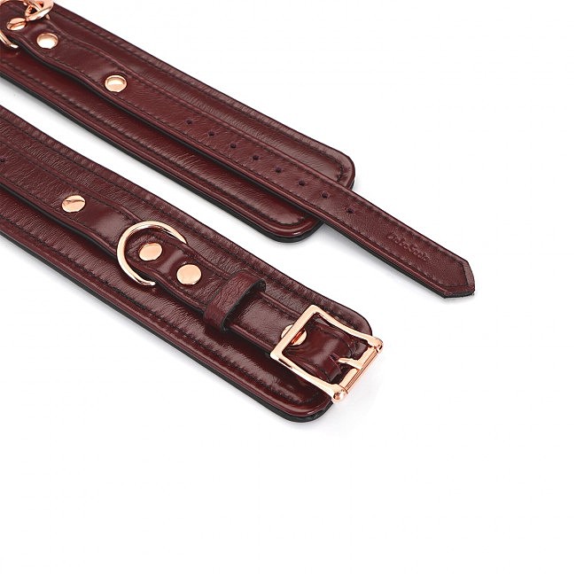   Liebe Seele Wine Red Ankle Cuffs,  -