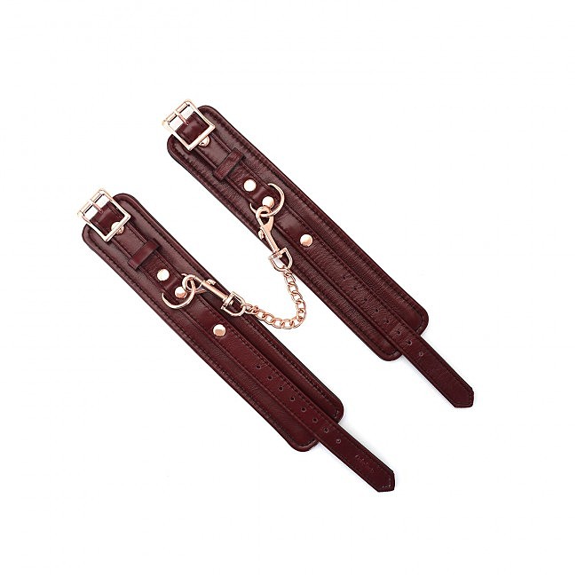   Liebe Seele Wine Red Ankle Cuffs,  -