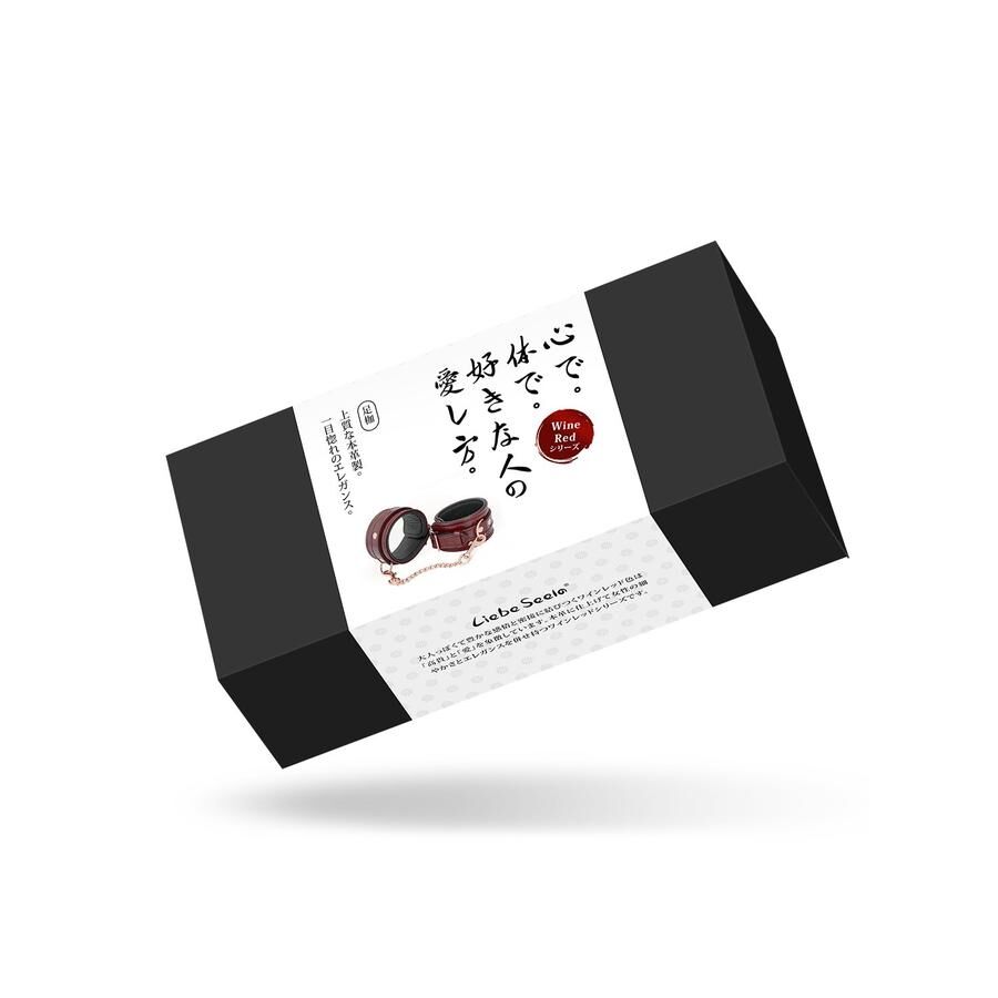   Liebe Seele Wine Red Ankle Cuffs,  -
