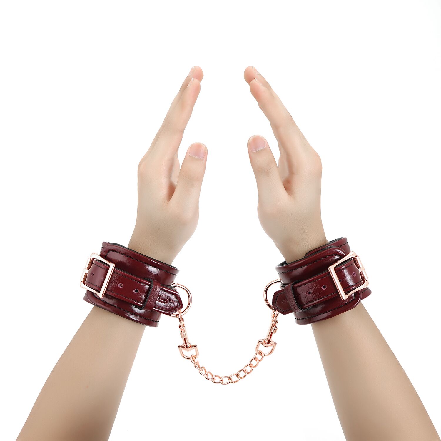   Liebe Seele Wine Red Wrist Cuffs,  -