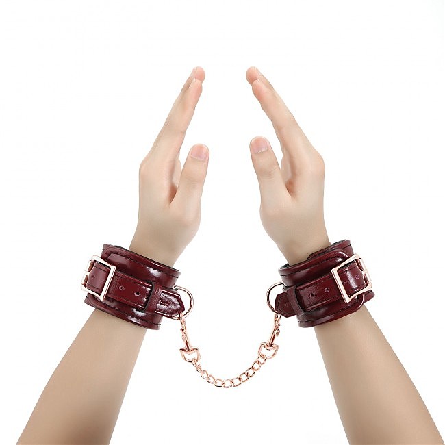   Liebe Seele Wine Red Wrist Cuffs,  -