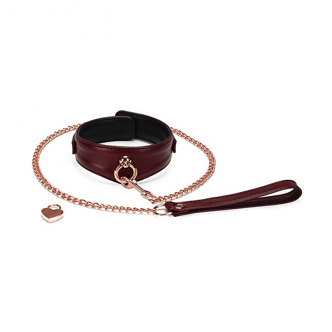     Liebe Seele Wine Red Curved Collar, -