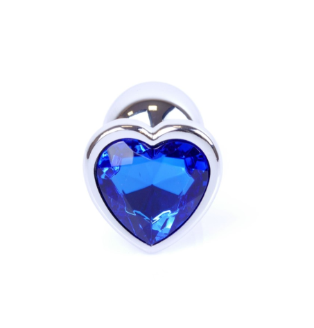    Jewellery Silver Heart PLUG- Dark Blue 2,7 ,  