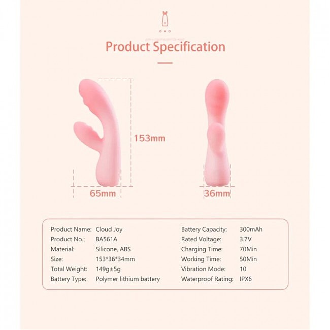 - BeYourLover Cloud JOY PINK, 10  , , 15,3  3,6 