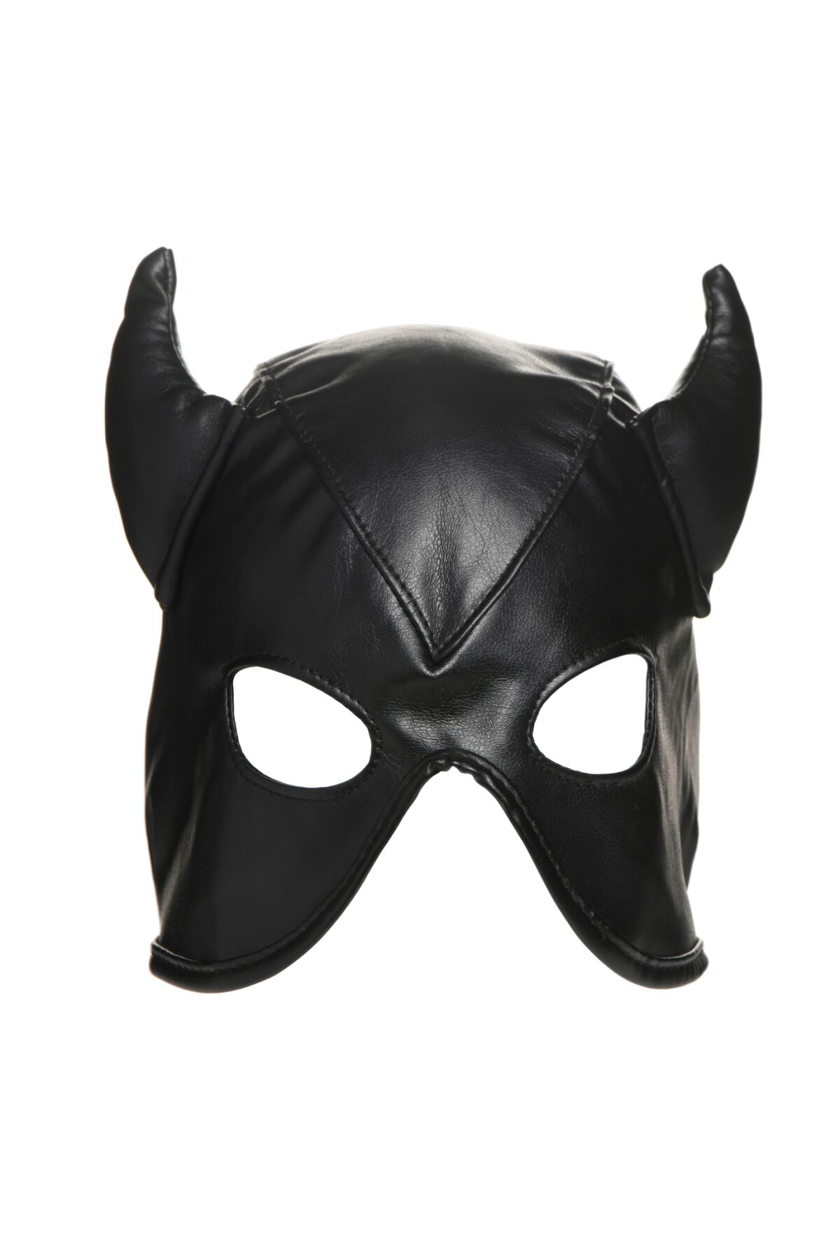	    Master Series Dungeon Demon Bondage Mask with Horns