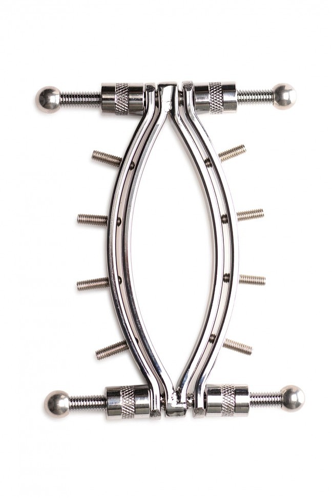     Master Series Spread Em Poker Vagina Clamp with Adjustable Pressure Screws, 
