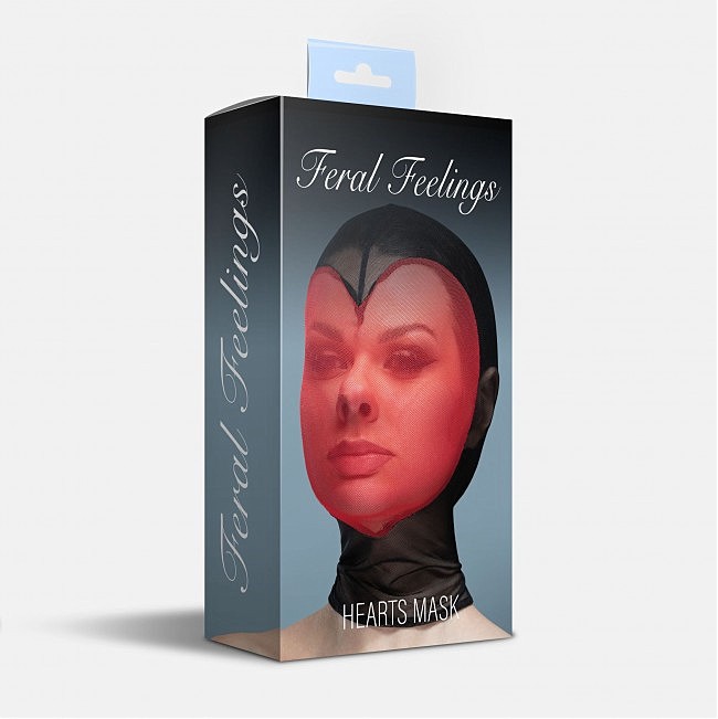 	       Feral Feelings Hearts Mask 