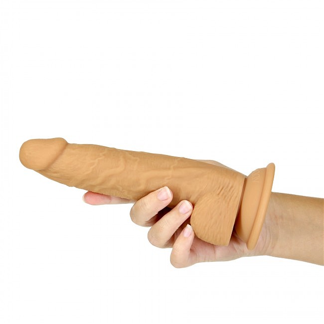 ������������� ADDICTION Dual Density Silicone Dildo Caramel, �������������� ���������, 20,3 � 4,3 ��
