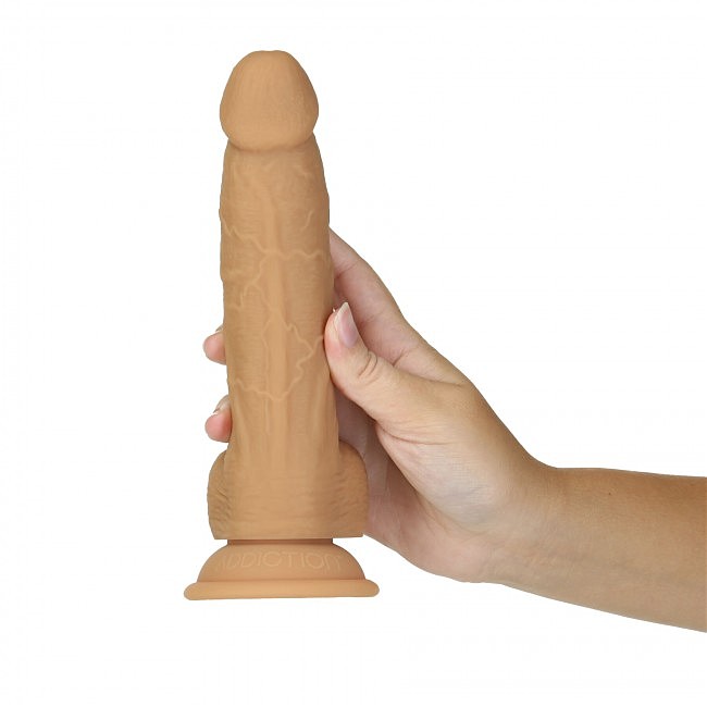 ������������� ADDICTION Dual Density Silicone Dildo Caramel, �������������� ���������, 20,3 � 4,3 ��