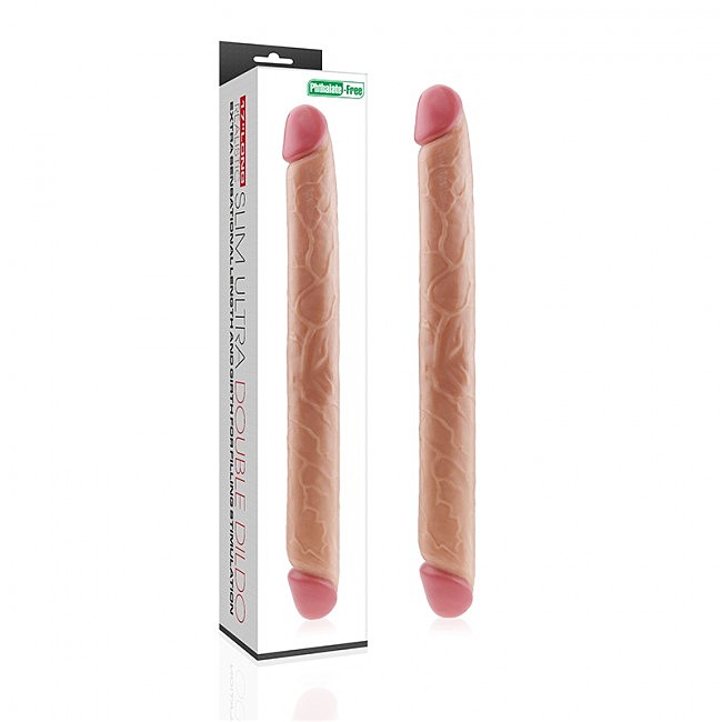   King-Sized Realistic Slim Ultra Double Dildo LoveToy, 45  4,5 