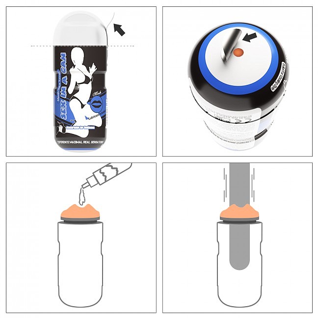 -   LoveToy Sex In A Can Mouth Lotus Tunnel, , 16  6,5 