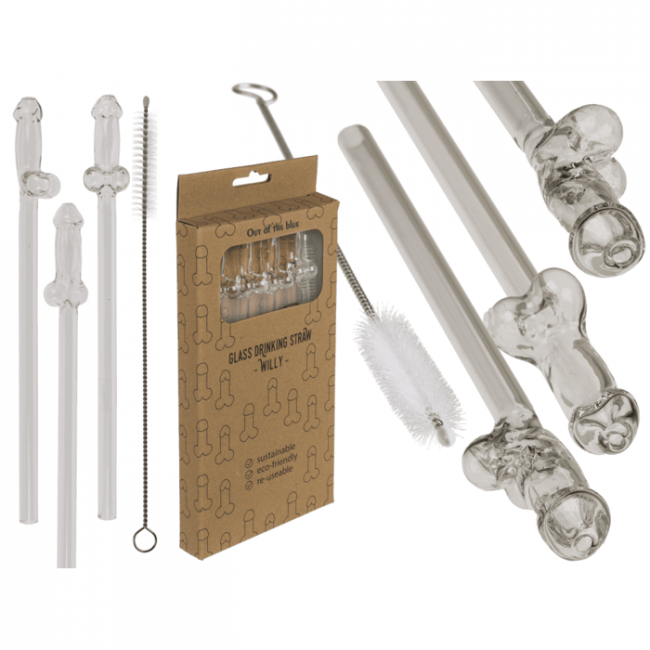 	 - Glass Drinking Straw Willy OOTB (  4   )