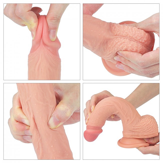 - LoveToy Dual-Layered Silicone Cock 8.5 Flesh, 22  3,8 