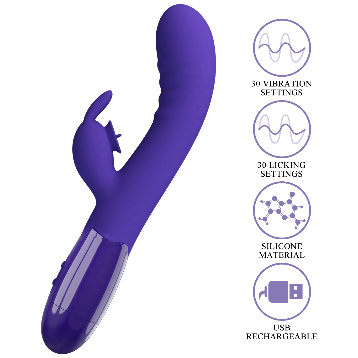- Pretty Love Cerberus Licking Vibrator Blue,  , 20,6  3,2 