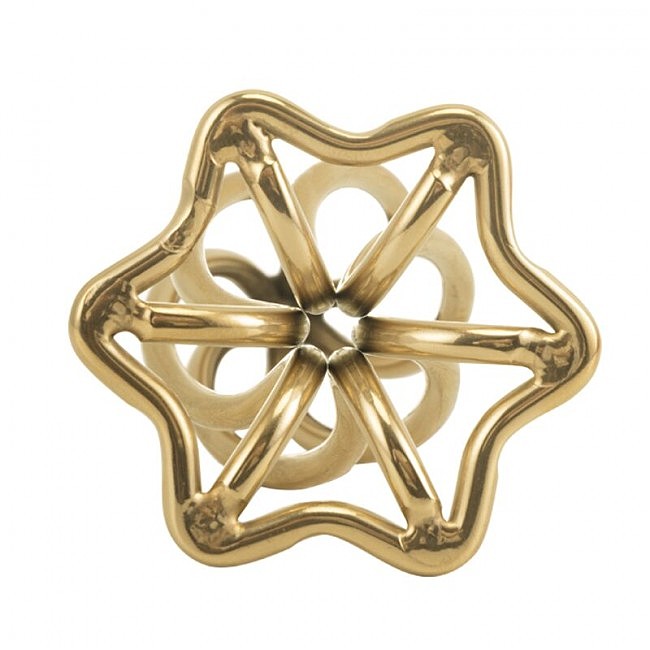    LOCKINK SEVANDA Hollow Spiral Golden Metal Anal Plug, 