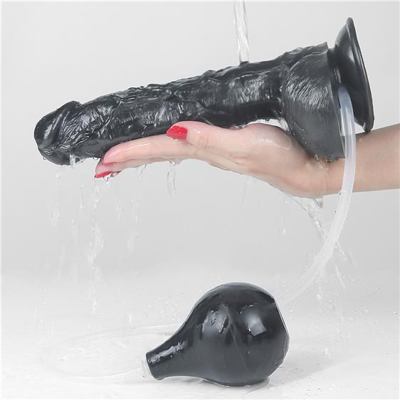   LoveToy Squirt Extreme Dildo 10 Black, 25,5  4,5 