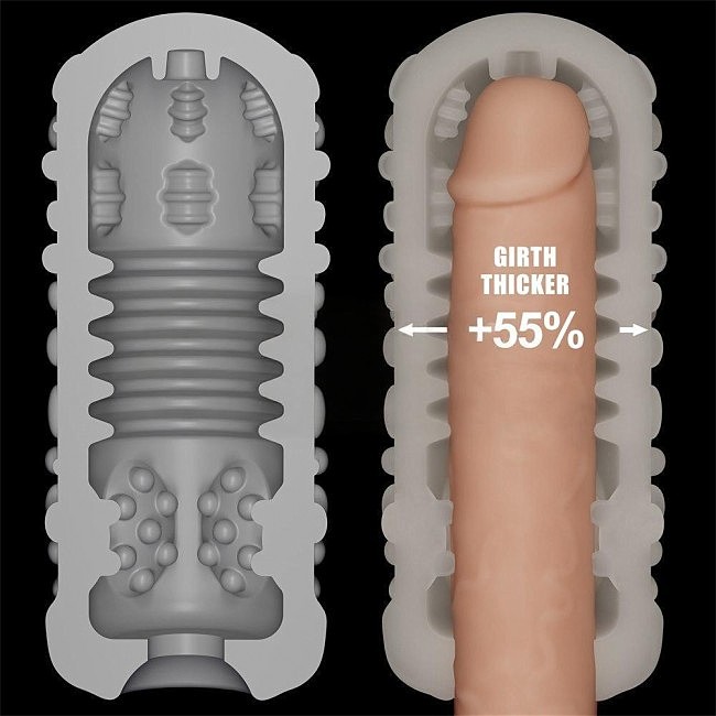  Knights Ring Vibrating Dual Purpose Sleeve-Drip,  , 13,5  6,5 