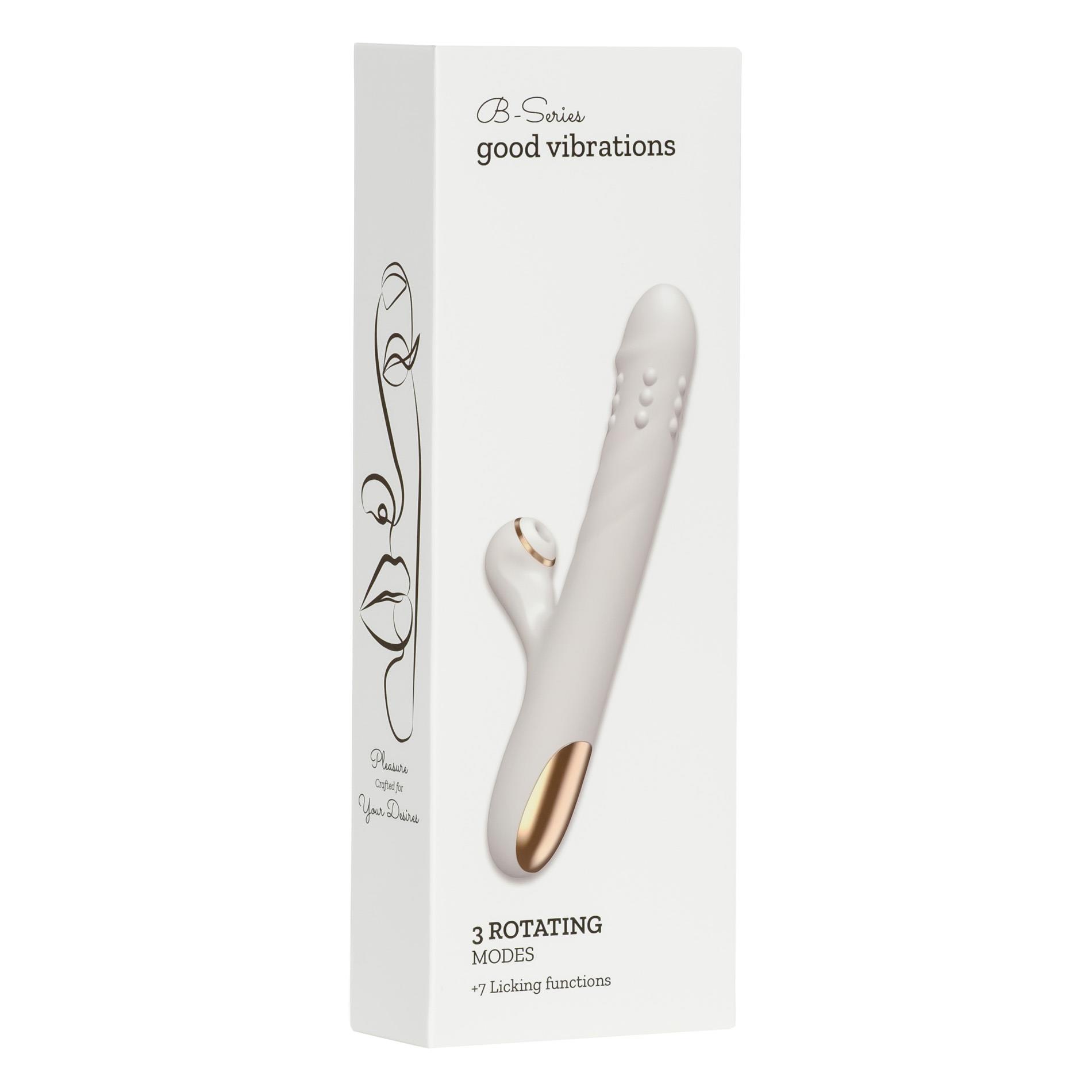 - Boys of Toys Silicone Vibrator 3 rotating + 7 sucking functions, 23,5  3,5 