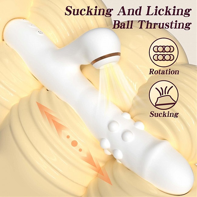 - Boys of Toys Silicone Vibrator 3 rotating + 7 sucking functions, 23,5  3,5 
