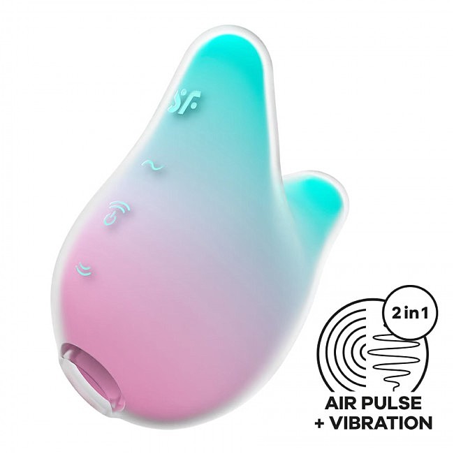 	   Satisfyer Mermaid Vibes Mint/Pink  , 9,5 &#215; 5,7 &#215; 7,6 