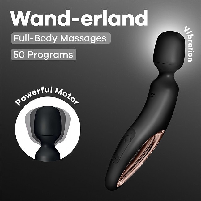 - Satisfyer Wand-erland (Black/Rosegold), 50  , 30  5,4 