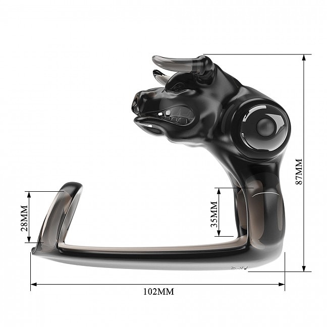  -   Pretty Love Bull Warrior Black, 10  