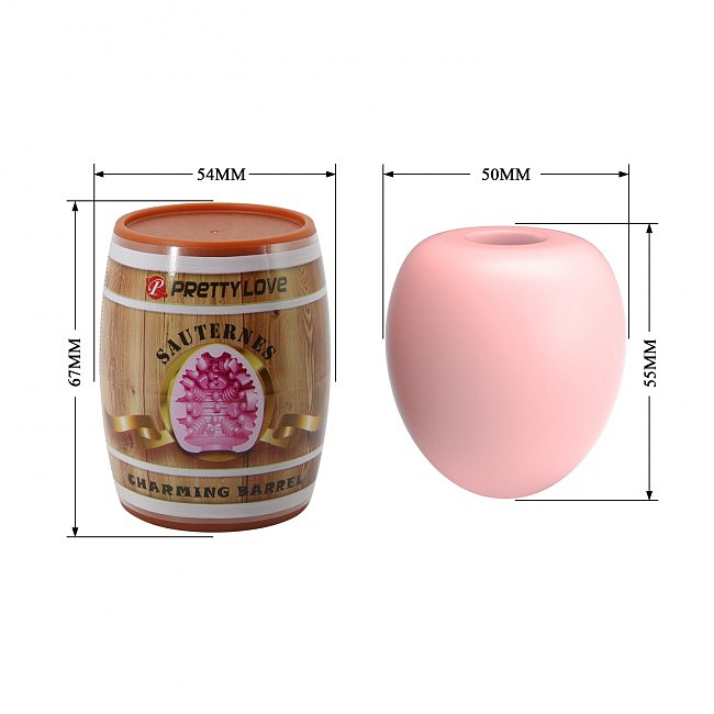 - Pretty Love Sauterne Charming Barrel Pink, 6,7  x 5,4 