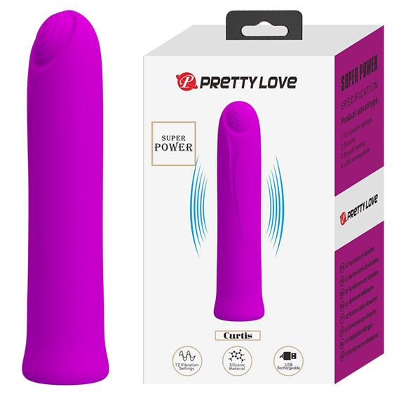   Pretty Love Curtis Vibrator Purple, 12  , 10,3  2,1 