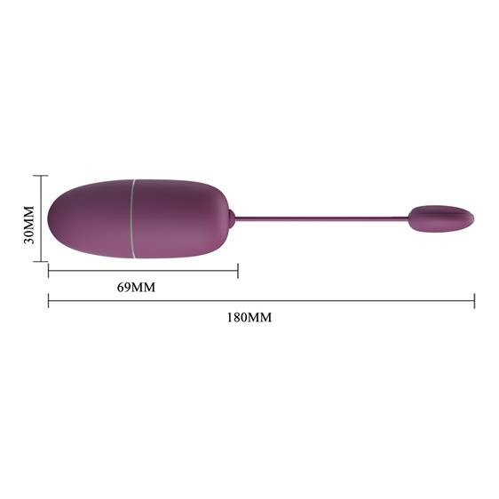  Pretty Love Nymph Vibrating Egg Dark Purple (App), 12      