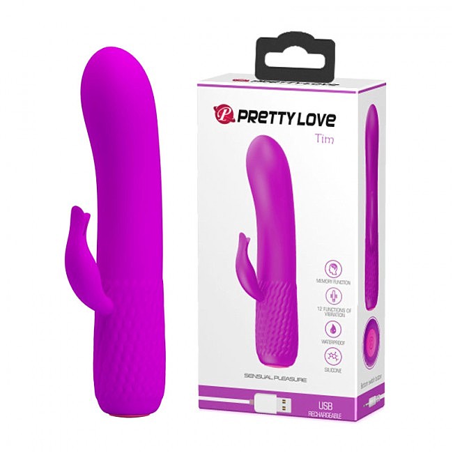   -  Pretty Love Tim Vibrator Purple, 15  2,9 