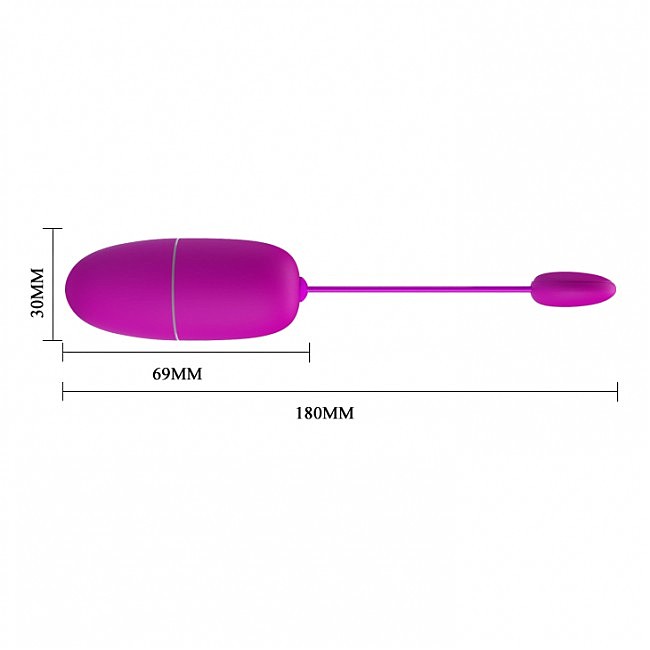- Pretty Love Nymph Vibrating Egg Purple (App), 12  , 18  3 