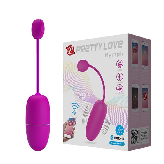 - Pretty Love Nymph Vibrating Egg Purple (App), 12  , 18  3 